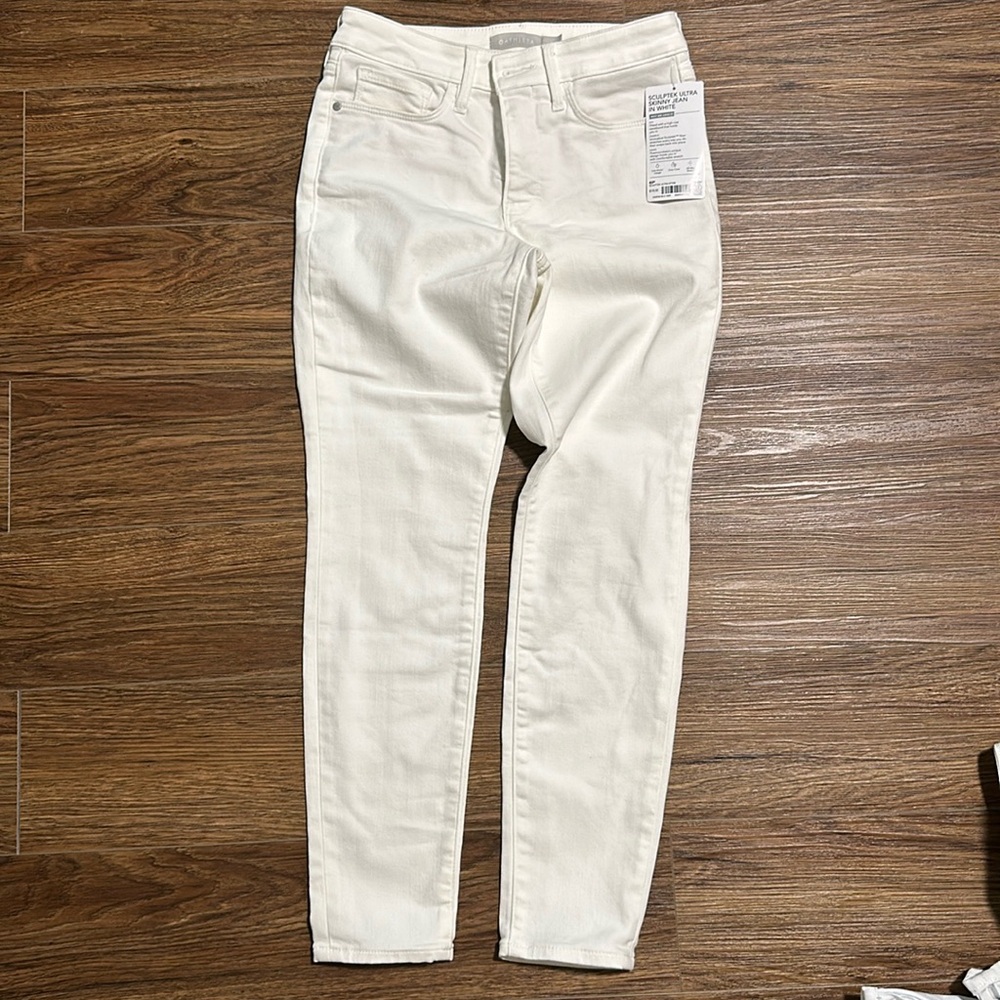 Athleta Sculptek Ultra Skinny Jean White 6P. NWT